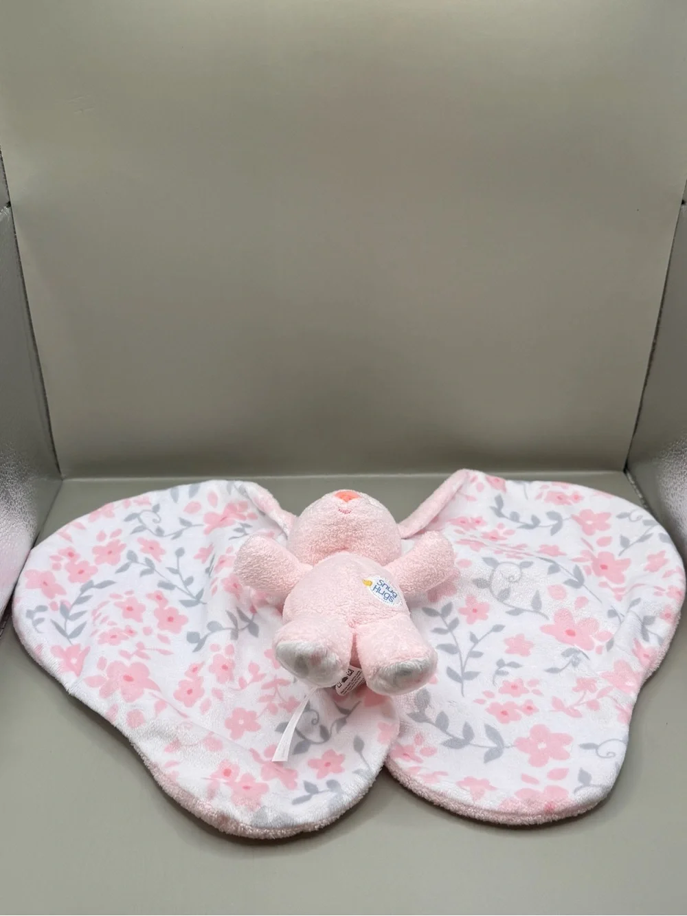 Kids Preferred Baby Snug Hugs Bunny Blanky Lovey Plush Stuffed Animal Sensory